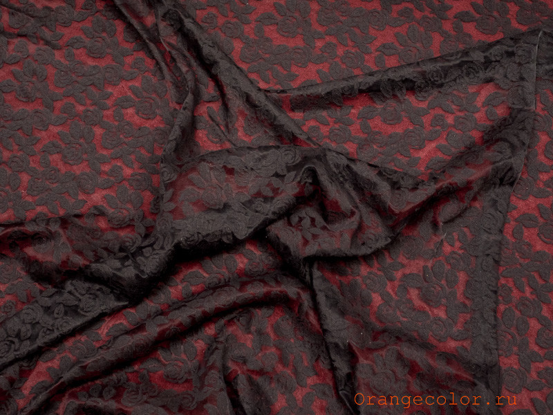 Кликните для увеличения изображения Чёрное мягкое кружево 6865КР