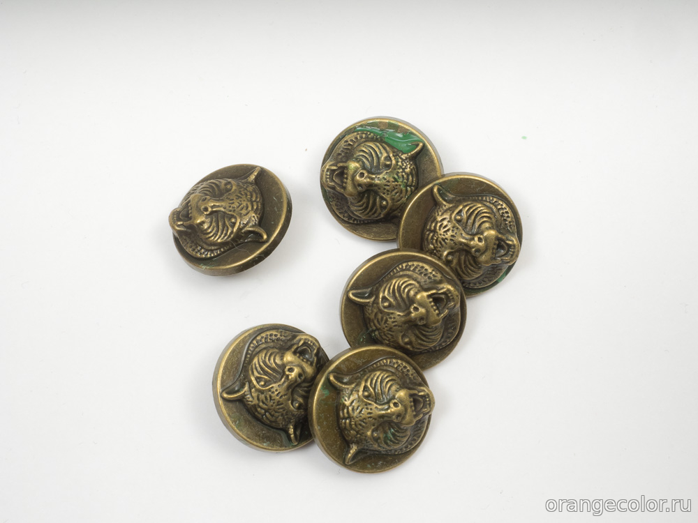 Кликните для увеличения изображения Металлическая пуговица ПУ1654-01-20-6