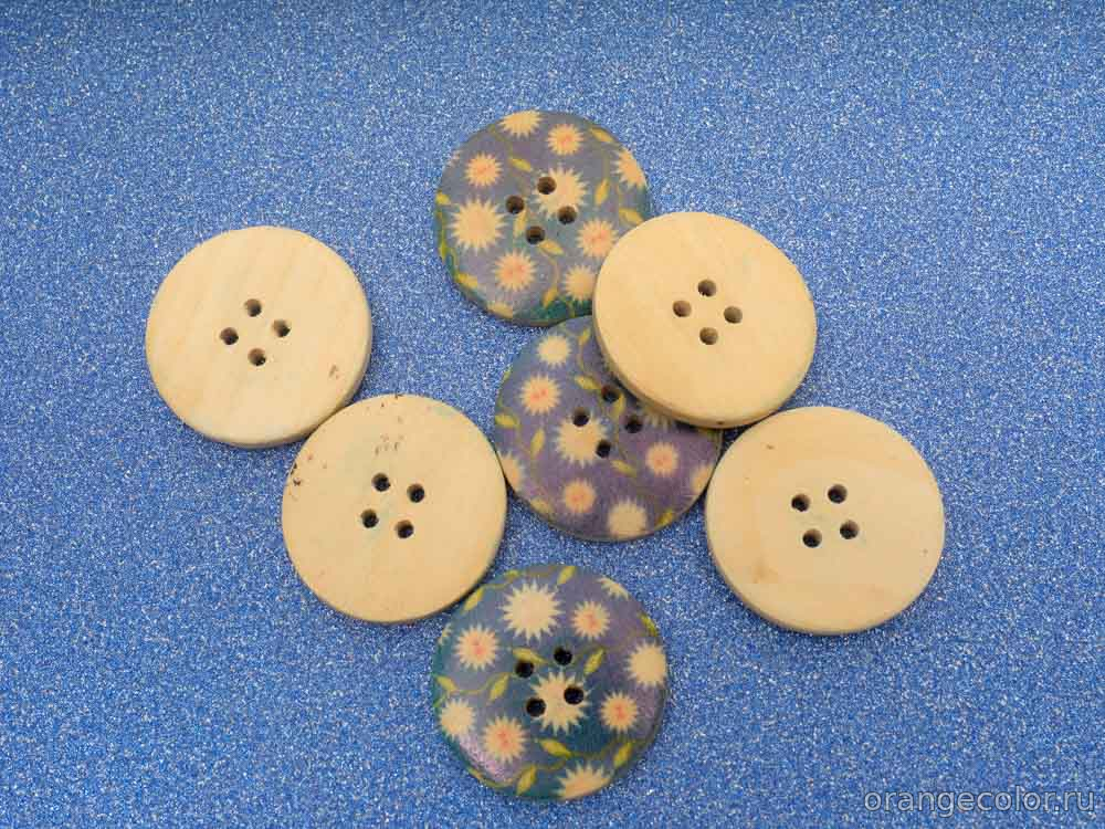 Пуговица из дерева 10009ПУ-01-30-6