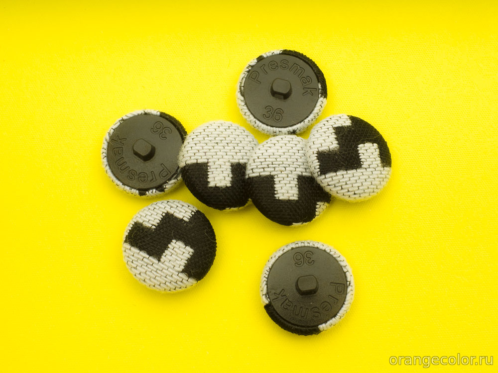 Кликните для увеличения изображения Жаккардовая пуговица 10027ПУ-01-23-7