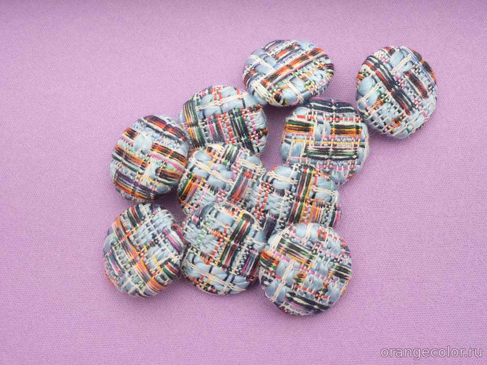 Кликните для увеличения изображения Жаккардовая пуговица 10035ПУ-01-23-10