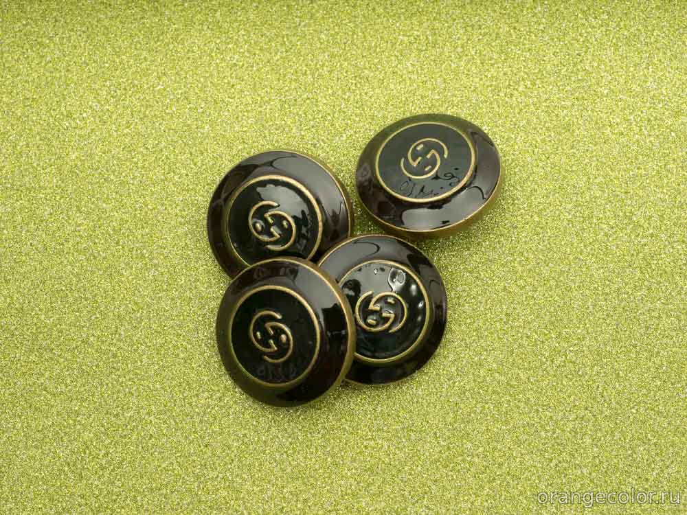 Кликните для увеличения изображения Пуговица с лого ПУ1831-01-25-4