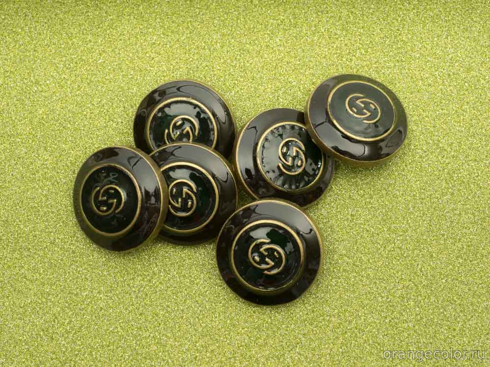 Кликните для увеличения изображения Пуговица с лого ПУ1831-01-25-6