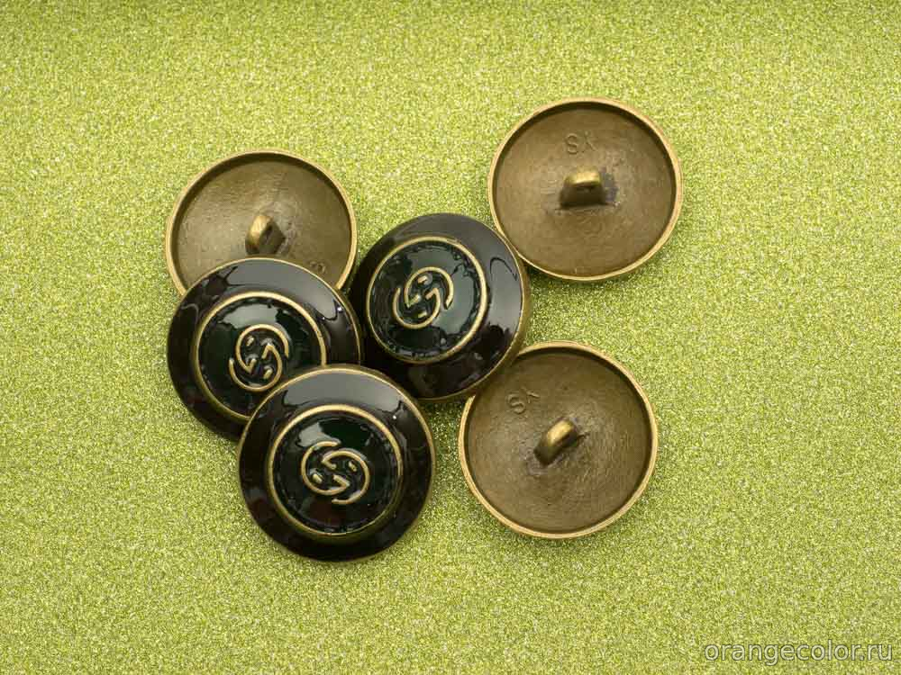 Кликните для увеличения изображения Пуговица с лого ПУ1831-01-25-6