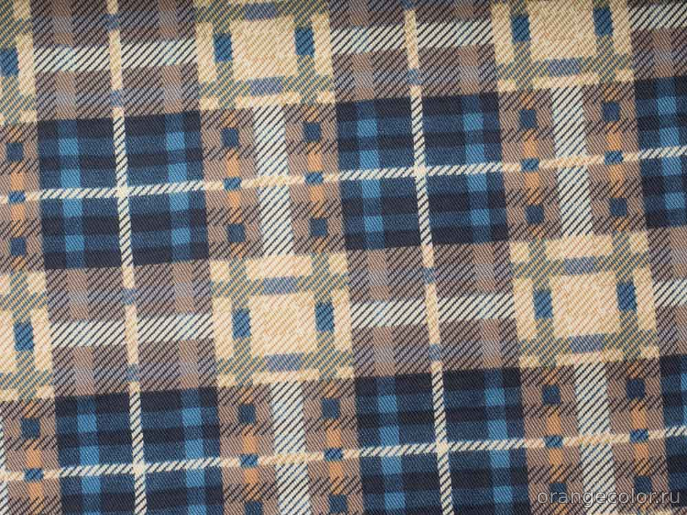 Кликните для увеличения изображения Плательный твил с бордюром 10078БП-01