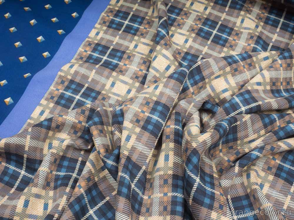 Кликните для увеличения изображения Плательный твил с бордюром 10078БП-01