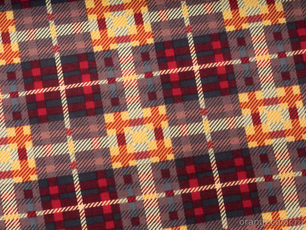 Кликните для увеличения изображения Плательный твил с бордюром 10078БП-03