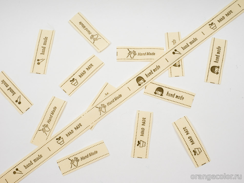 Тесьма с этикетками 10093ТД-01-15-5