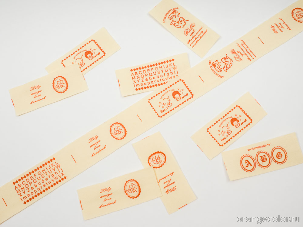 Тесьма с этикетками 10093ТД-04-25-5