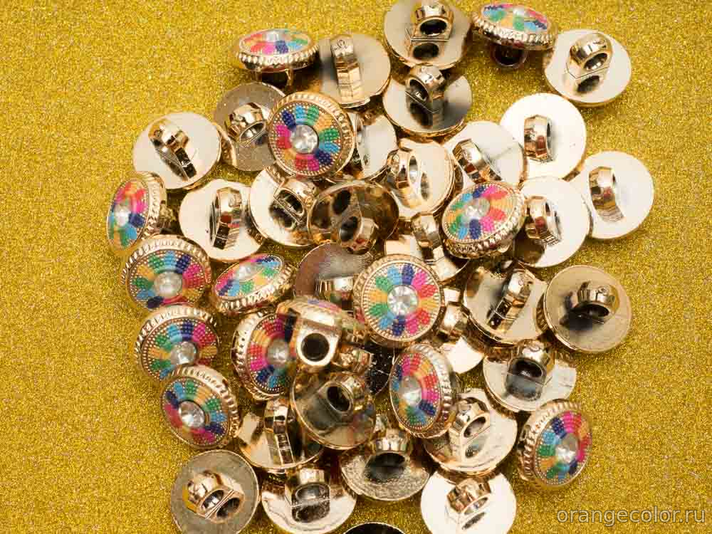 Кликните для увеличения изображения Пуговица с кристаллом 10108ПУ-01-13