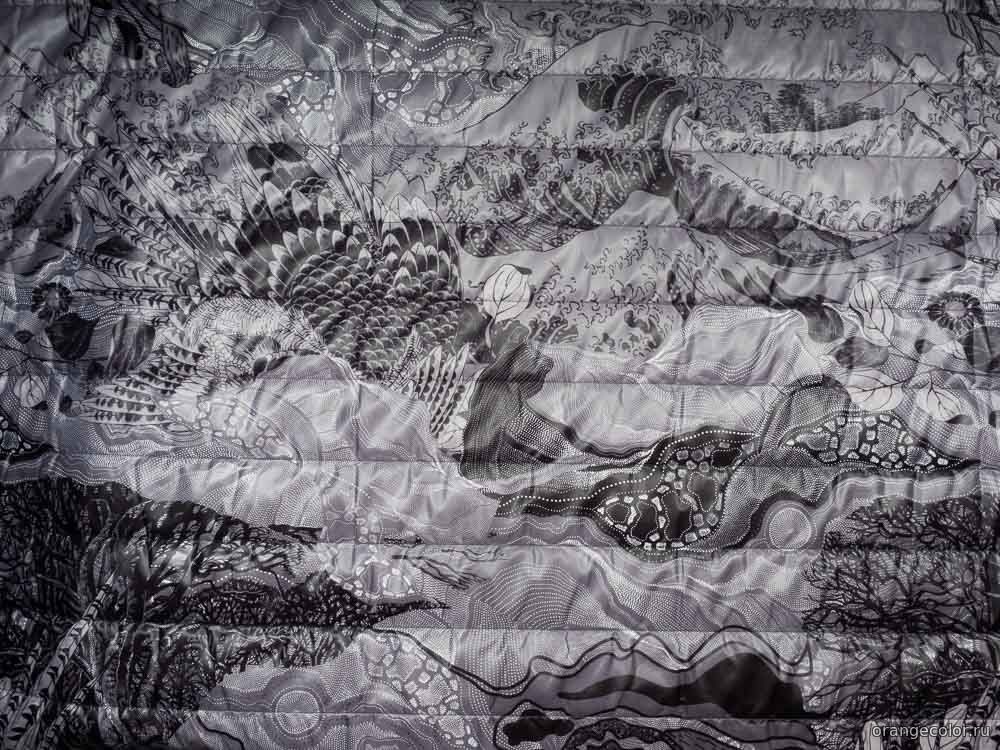 Кликните для увеличения изображения Стёганая ткань с рисунком 10167ПЛС-01-1.8