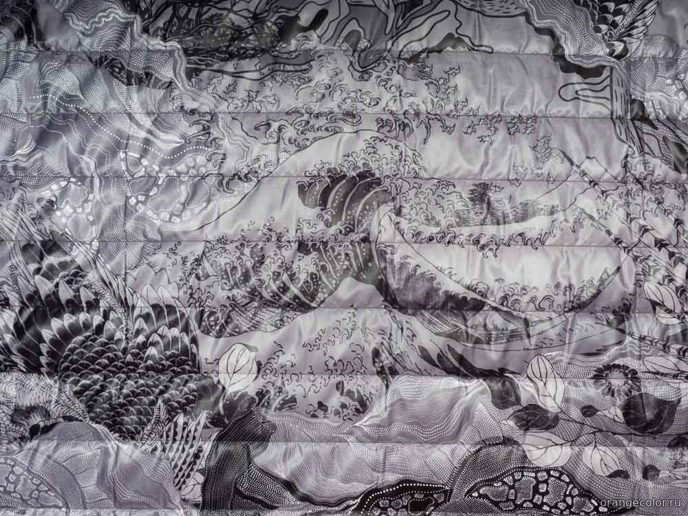 Кликните для увеличения изображения Стёганая ткань с рисунком 10167ПЛС-01-1.8