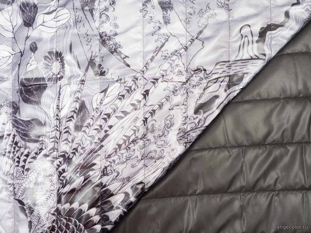 Кликните для увеличения изображения Стёганая ткань с рисунком 10167ПЛС-01-1.8