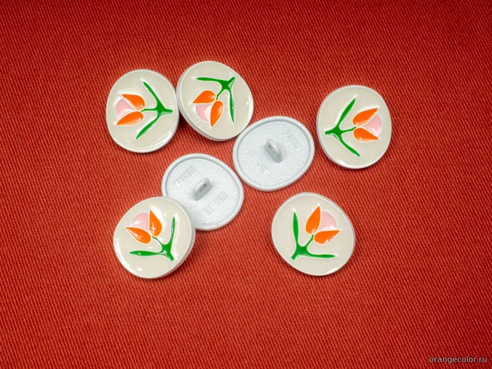 Кликните для увеличения изображения Овальная пуговица 10385ПУ-01-16