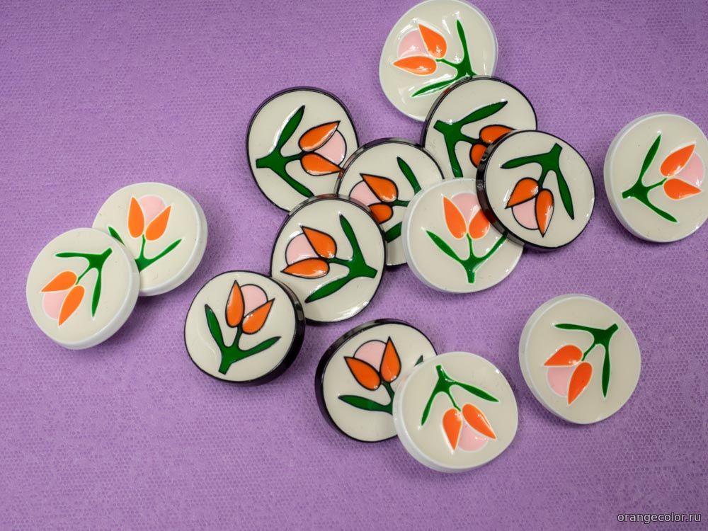 Кликните для увеличения изображения Овальная пуговица 10385ПУ-01-16