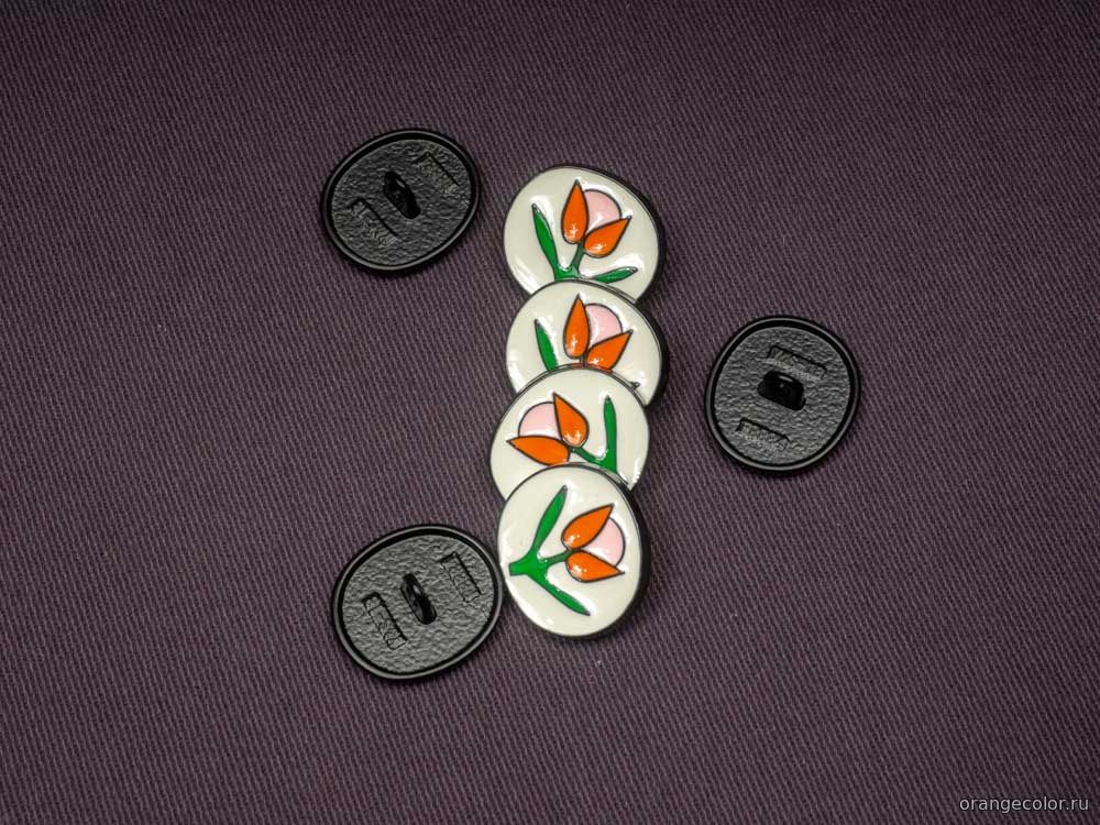 Овальная пуговица 10385ПУ-02-16