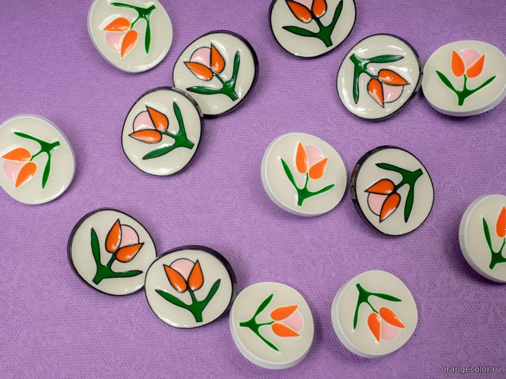 Овальная пуговица 10385ПУ-02-16