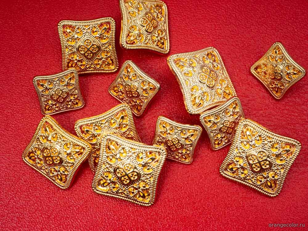 Квадратная пуговица 10400ПУ-01-19