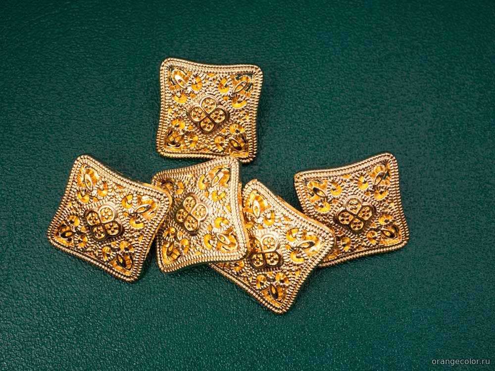 Квадратная пуговица 10400ПУ-01-19-6