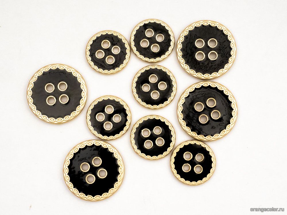 Пуговица с орнаментом 10437ПУ-01-15