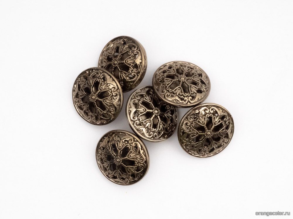 Кликните для увеличения изображения Ажурная пуговица 10438ПУ-01-18-6