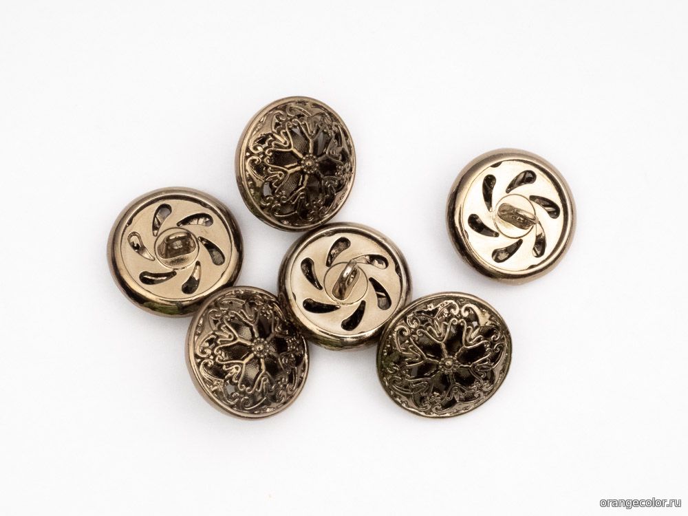 Кликните для увеличения изображения Ажурная пуговица 10438ПУ-01-18-6