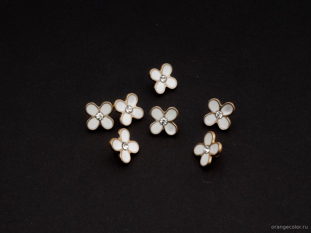 Пуговица цветок 10440ПУ-01-12