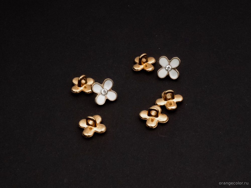 Пуговица цветок 10440ПУ-01-12