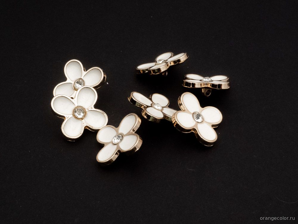 Кликните для увеличения изображения Пуговица цветок 10440ПУ-02-18