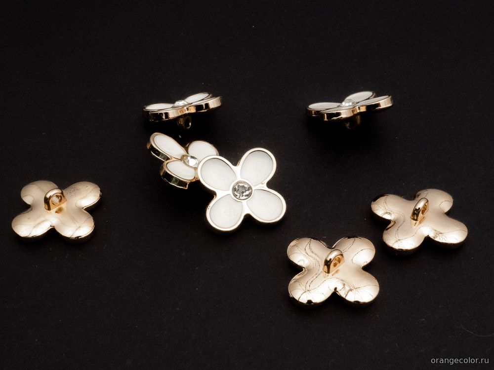 Кликните для увеличения изображения Пуговица цветок 10440ПУ-02-18