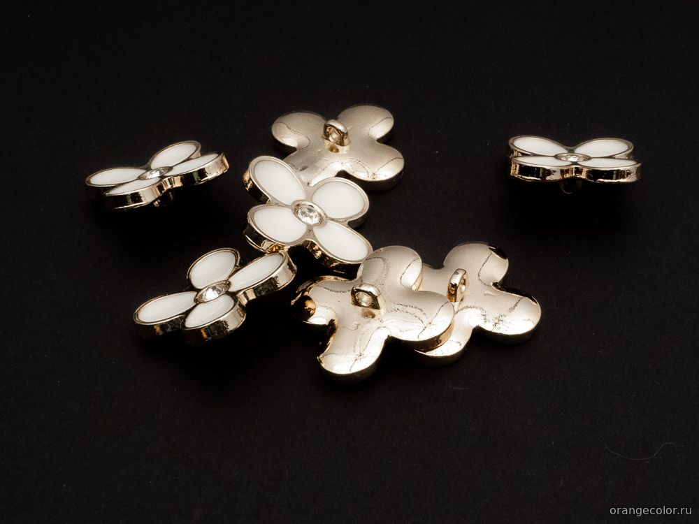 Кликните для увеличения изображения Пуговица цветок 10440ПУ-02-21