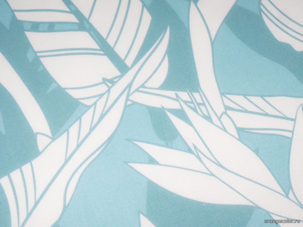 Мятно-бюрюзовый сатин 10452ХП-01