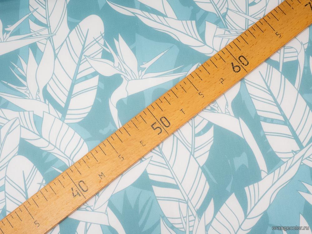 Мятно-бюрюзовый сатин 10452ХП-01