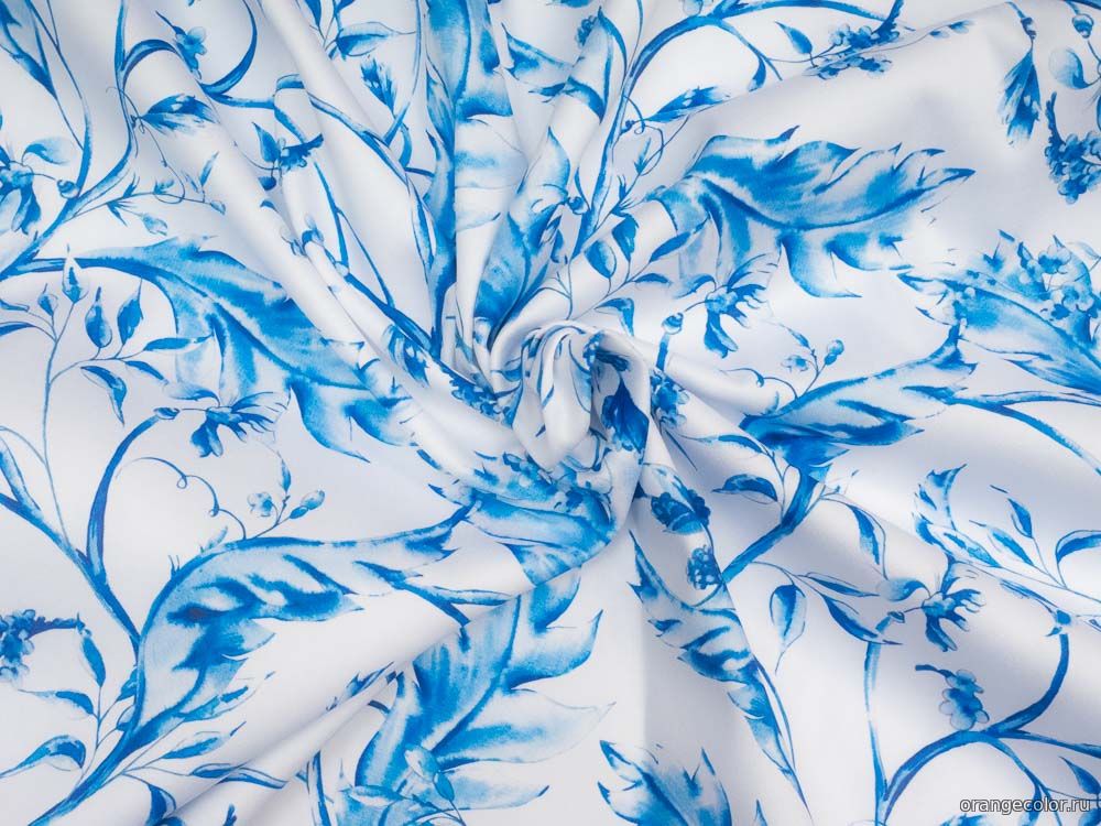 Кликните для увеличения изображения Гжель хлопок 10453ХП-01