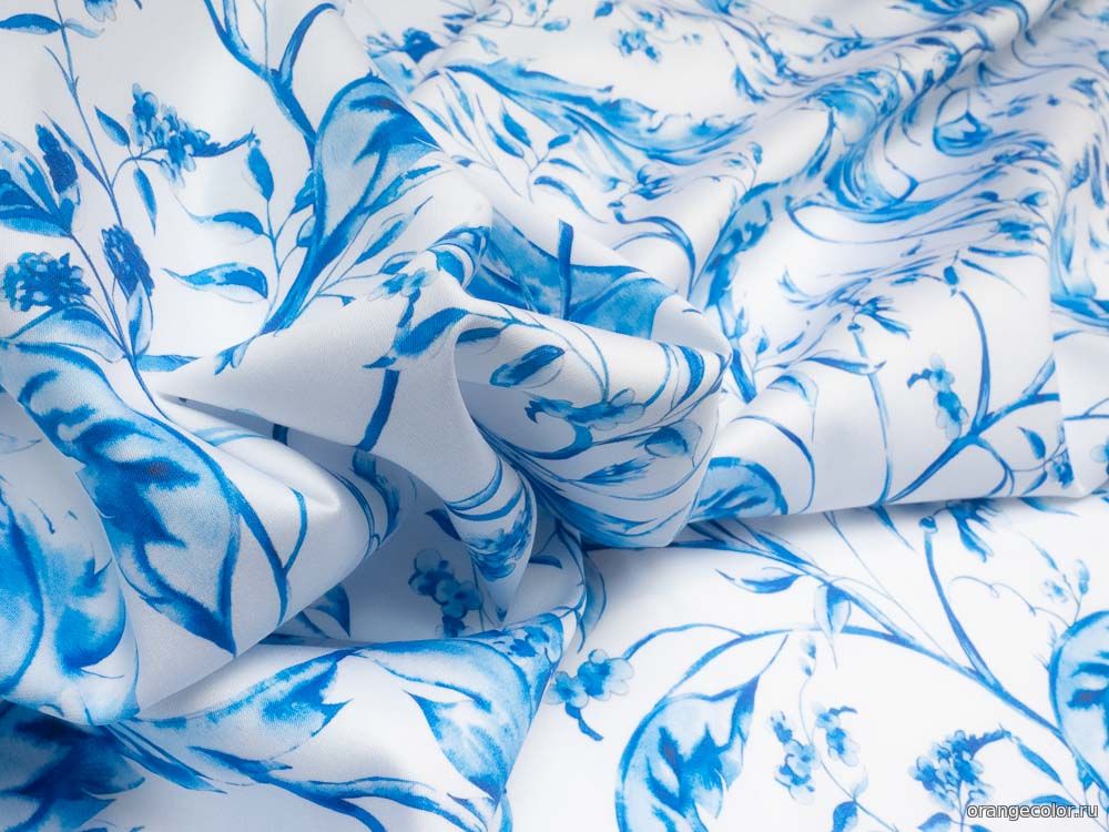 Кликните для увеличения изображения Гжель хлопок 10453ХП-01