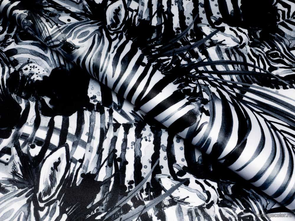 Хлопок с зебрами 10454ХП-01