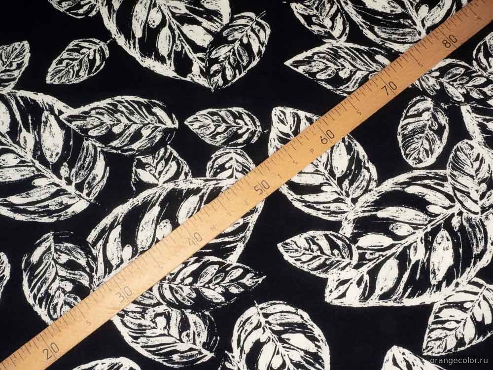 Лён с листьями 10459ЛП-01