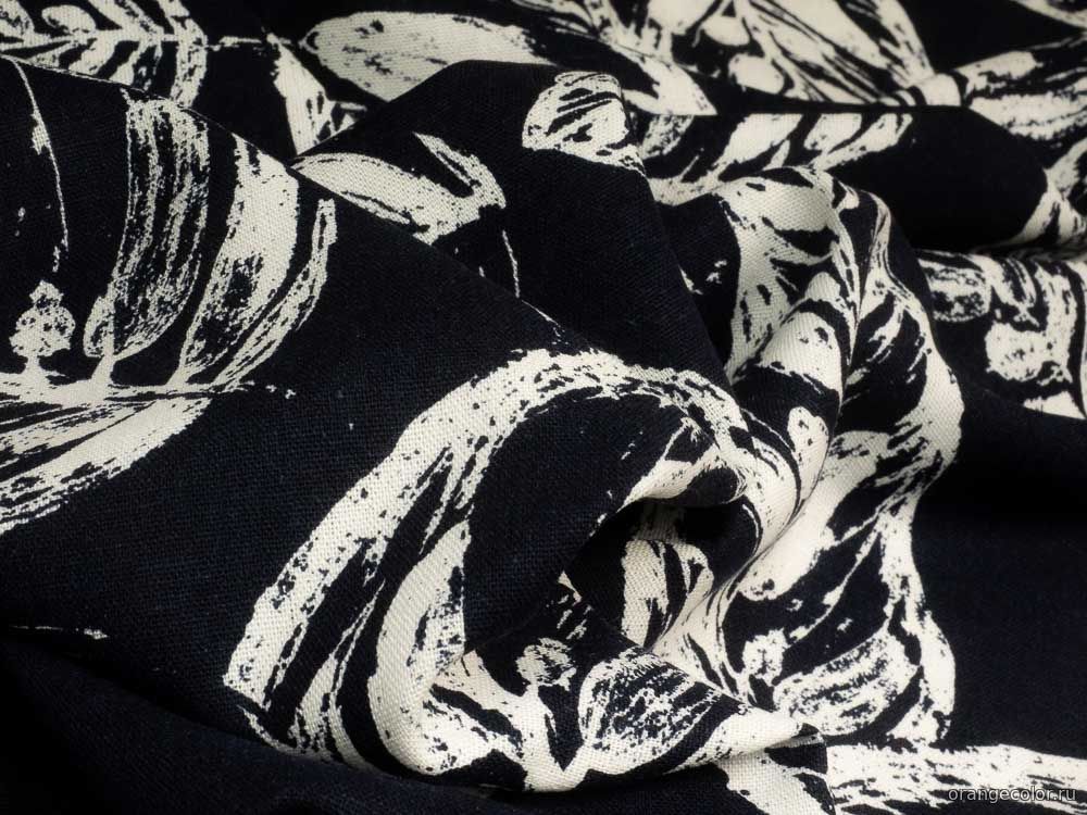 Лён с листьями 10459ЛП-01