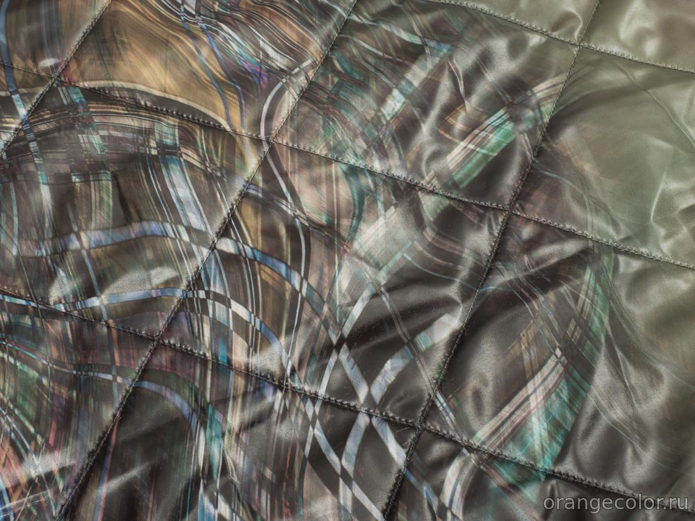 Двусторонняя стёганая ткань 10484ПЛС-01