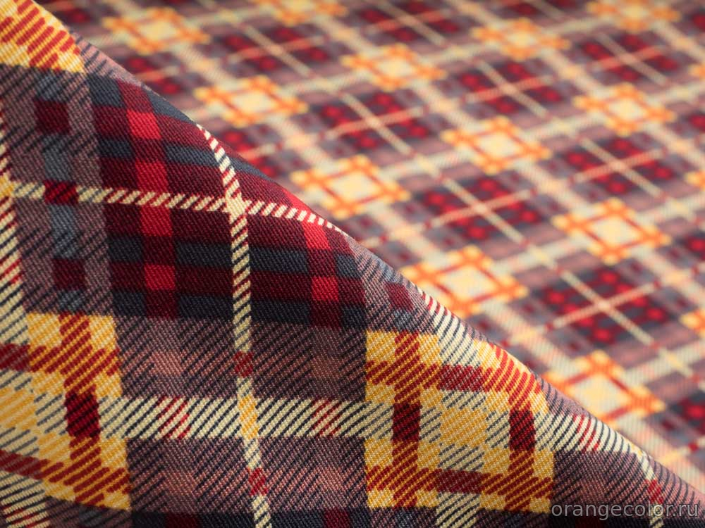 Плательный твил с бордюром 10078БП-03-1.7