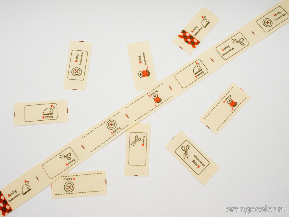 Тесьма с этикетками 10093ТД-03-22-3