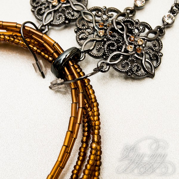 Кликните для увеличения изображения Комплект колье и серьги