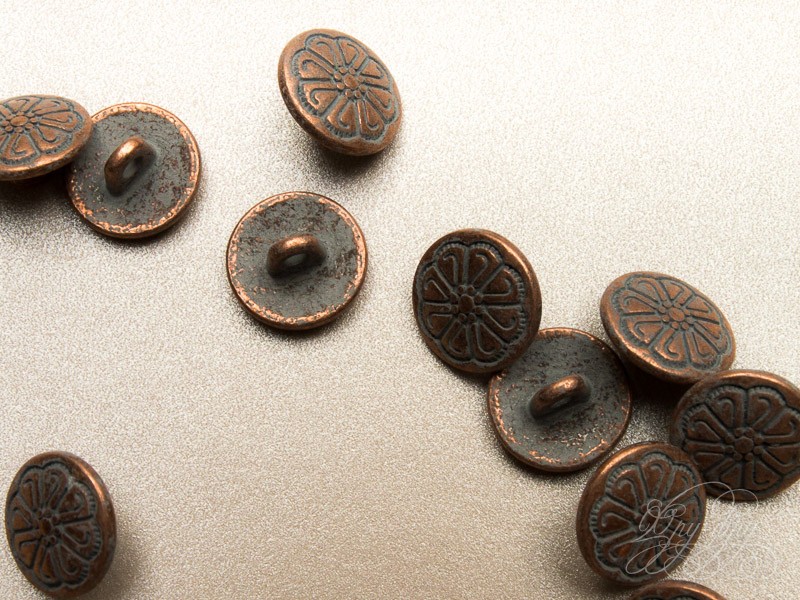 Кликните для увеличения изображения Пуговица с орнаментом ПУ1203-01-12