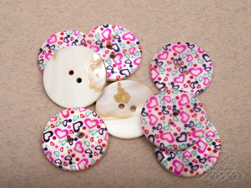 Кликните для увеличения изображения Перламутровая пуговица ПУ1221-01-30-5