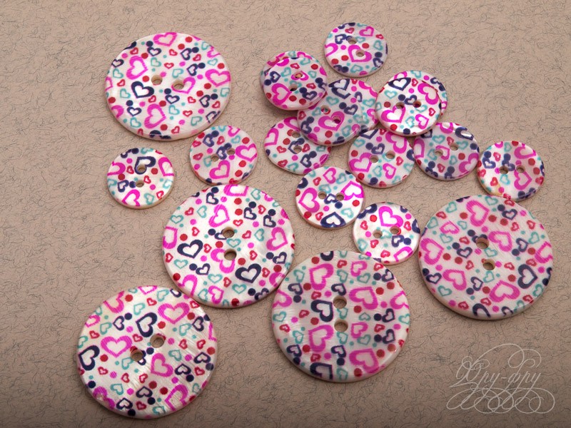 Кликните для увеличения изображения Перламутровая пуговица ПУ1221-01-30-5