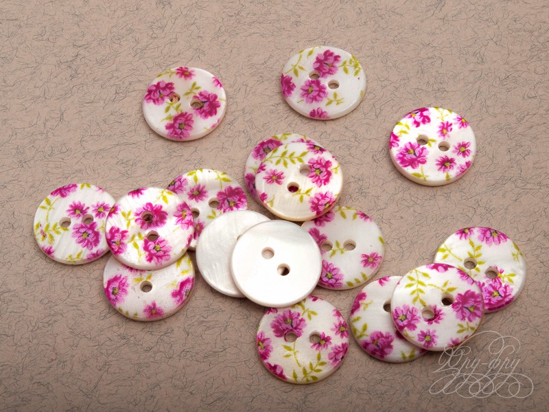 Кликните для увеличения изображения Перламутровая пуговица ПУ1221-03-15