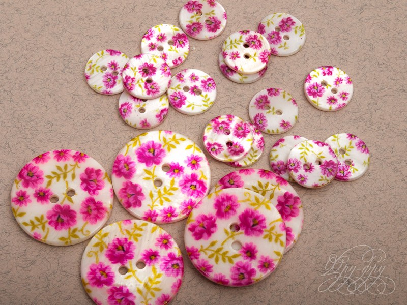 Кликните для увеличения изображения Перламутровая пуговица ПУ1221-03-15