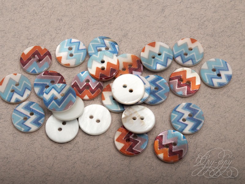 Кликните для увеличения изображения Перламутровая пуговица ПУ1221-06-15