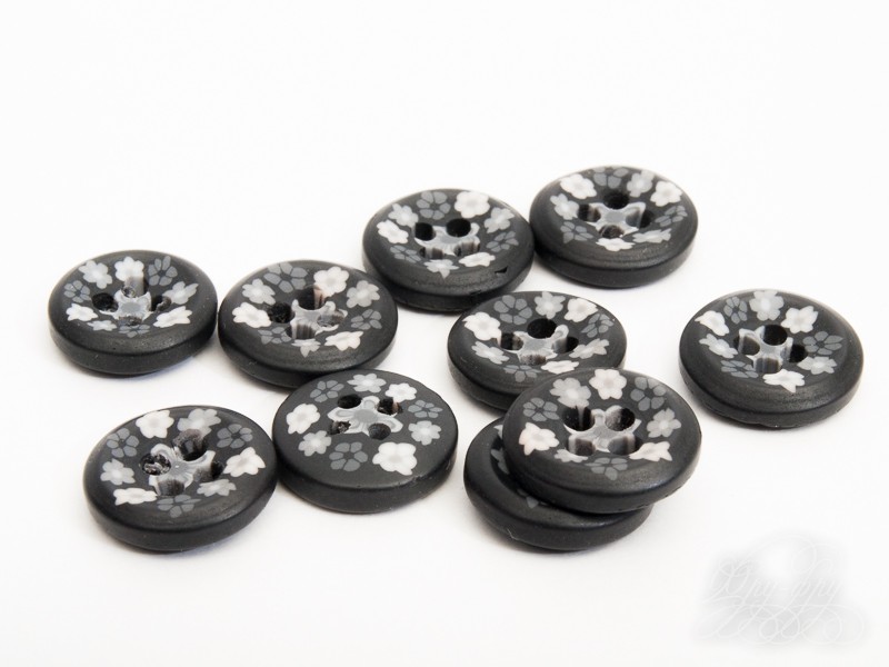 Кликните для увеличения изображения Пластиковая пуговица ПУ1231-01-15