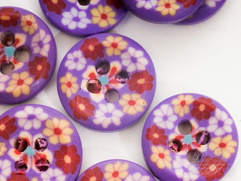 Кликните для увеличения изображения Пластиковая пуговица ПУ1232-01-15